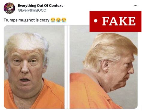 OSINT Techniques on Twitter: "RT @Shayan86: Several fake mugshots of Donald Trump were shared ...