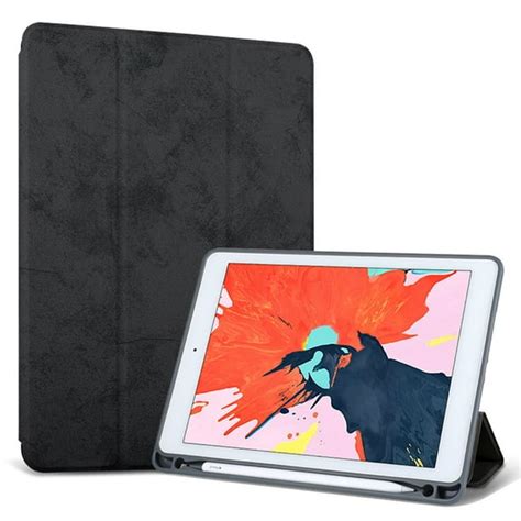 IPad 10.2 Inch 2019 10th Generation Case, Shockproof Leather Stand Cover With Built-in Pencil ...