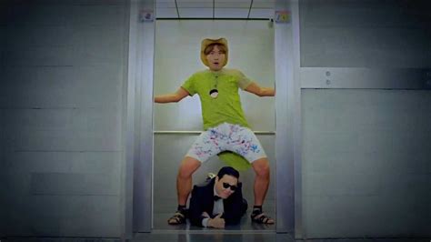 gangnam style elevator guy