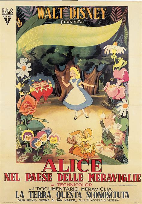 Vintage Disney Alice in Wonderland: Italian 4-Sheet - Alice in the ...