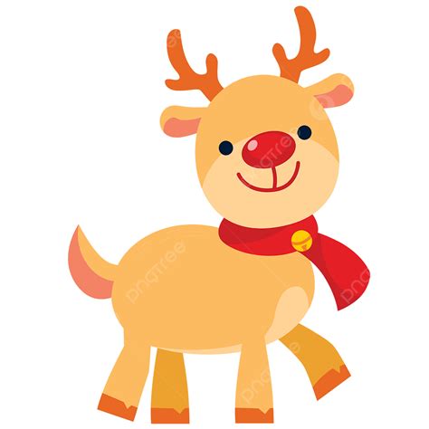 Christmas Red Nosed Reindeer Clip Art, Red Nose, Reindeer, Christmas PNG and Vector with ...