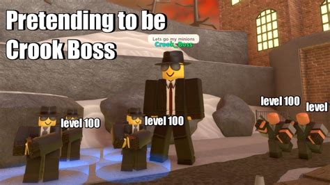 Pretending to be Crook boss in TDS (Roblox) - YouTube