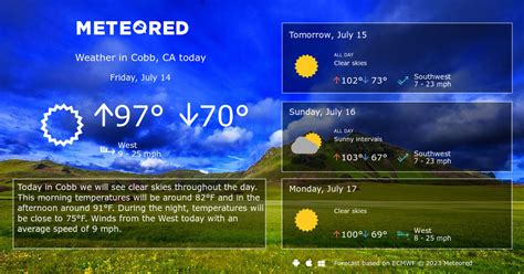 Cobb, CA Weather 14 days - Meteored