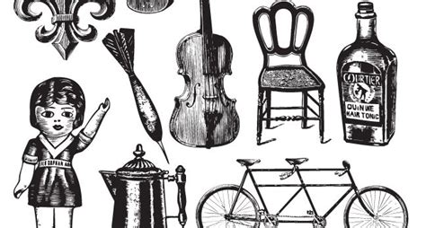 Antique Vector Elements | Vintage illustration, Antiques, Vector