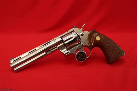 Colt Python 6 Inch Nickel .357 in Original Box.