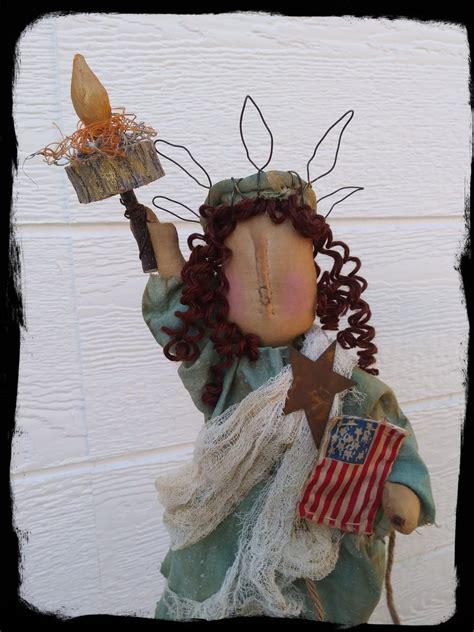 Lady Liberty Rag Doll Statue of Liberty Doll Primitive | Etsy