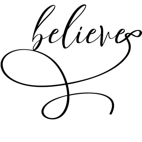 Believe svg believe svg file believe png believe hand drawn | Etsy