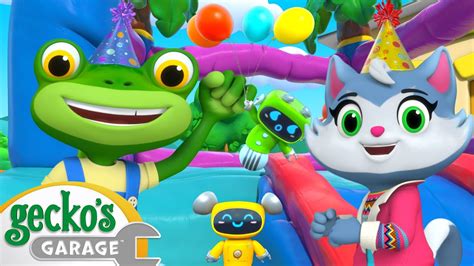 Gecko's Birthday Bash | Gecko's Garage | Trucks For Children | Cartoons ...