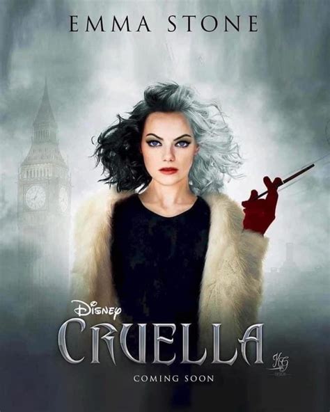 Cruella de Vil: el nuevo poster donde sale la actriz llama la atención — Rock&Pop