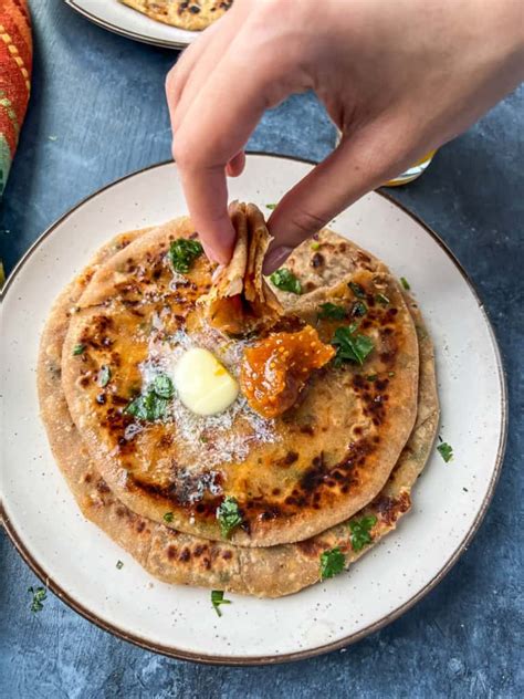 Easy Stuffed Cheese paratha - Simmer to Slimmer