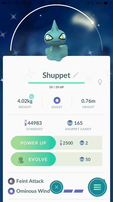 Hatched Shiny Shuppet Pokemon Go | Pokemon, Pokemon go, Ominous