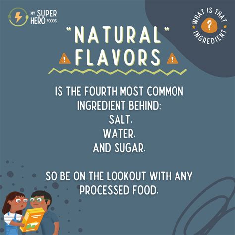 Natural Flavors - My SuperHero Foods