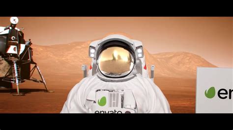 Astronaut with Flag on the Mars Planet Videohive 25961632 Download Fast ...