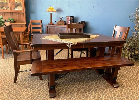 Amish Dining Set 010 - The Amish Connection | Solid Wood Furniture Albuquerque