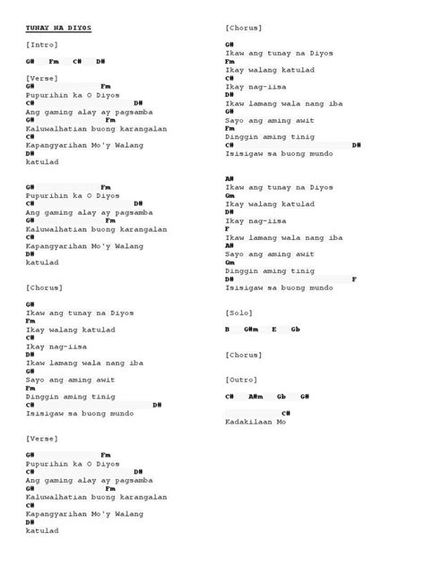 Katapatan Mo O Diyos Lyrics And Chords - mo piraso