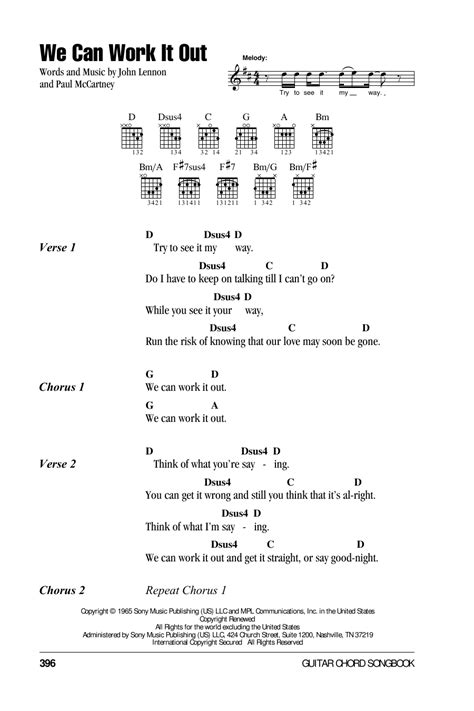 We Can Work It Out by The Beatles - Guitar Chords/Lyrics - Guitar Instructor