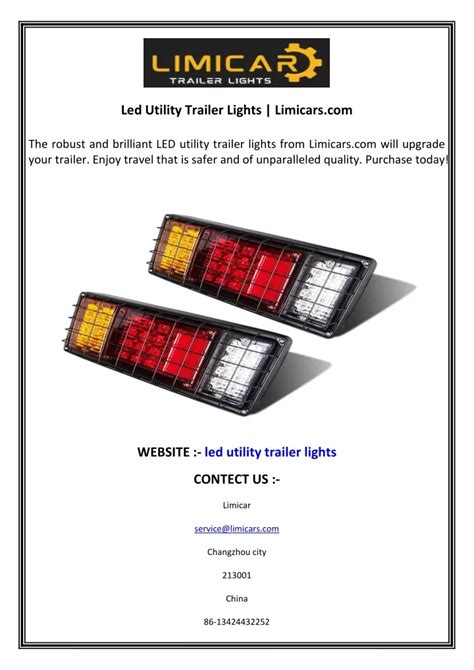 PPT - Led Utility Trailer Lights Limicars.com PowerPoint Presentation ...