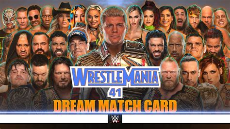 WWE WrestleMania 41 - Dream Card [v4] - YouTube