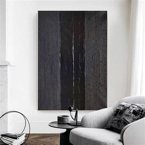 Black Wall Art Black Wall Decor Black Abstract Art Black 3D - Etsy