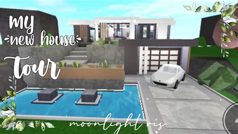 Bloxburg~My new small house tour~80k+~moonlight ris - YouTube