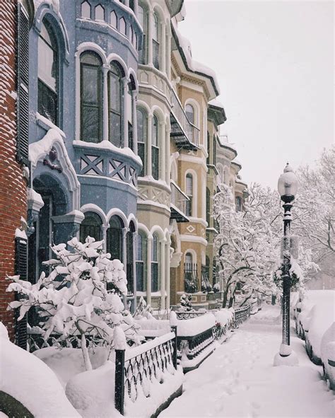 Snow covered streets of Boston's South End : r/MostBeautiful