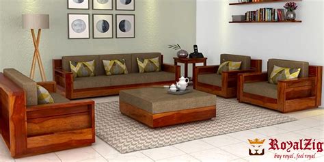 Wooden Sofa Set – Flower Love