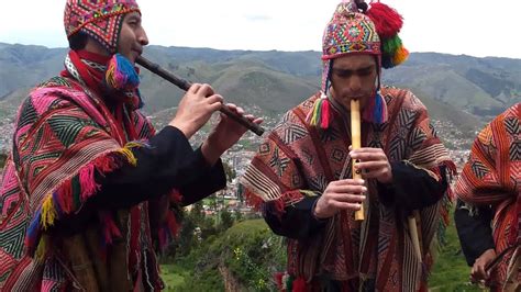 Peruvian flute band plays above Cusco Peru - YouTube