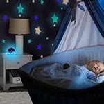 LINSAY® SL1KW Baby Smart Kids Toy Lamp Projector Universe LED Light Show Lullabies, Color: White ...