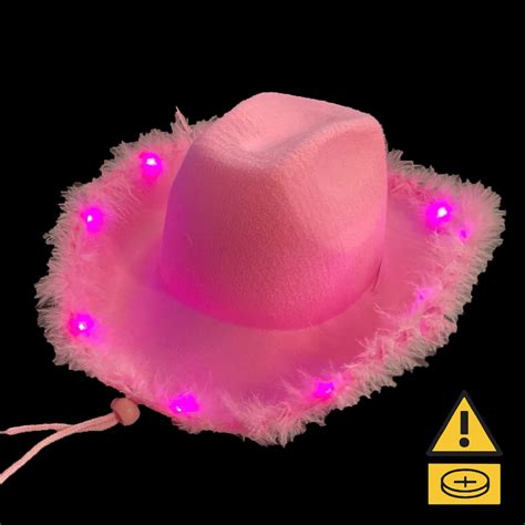 LED Cowboy Hat x 6 - Everything Glows