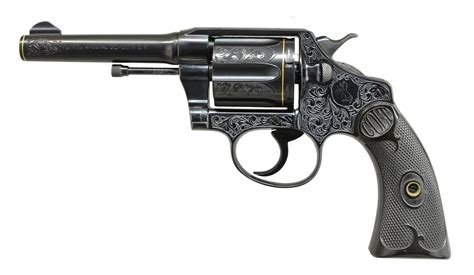 COLT POLICE POSITIVE CUSTOM ENGRAVED DA REVOLVER.