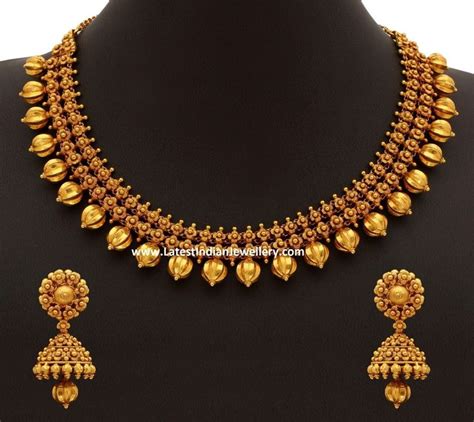 70gms Pure Gold Necklace #MalabarGoldJewellery #PureGoldJewellery | Gold necklace indian bridal ...