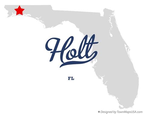 Map of Holt, FL, Florida