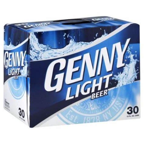 Genny Light Beer, 30 cans / 12 fl oz - Fred Meyer