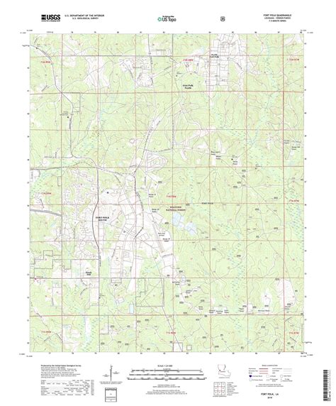 MyTopo Fort Polk, Louisiana USGS Quad Topo Map