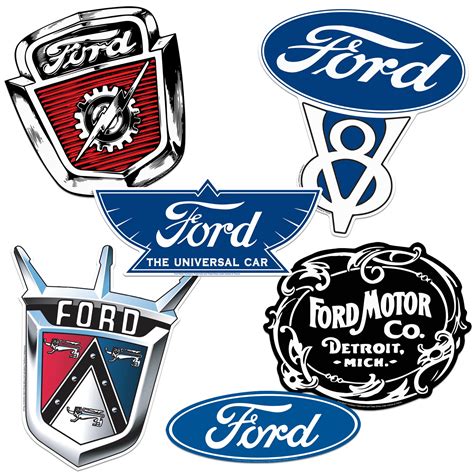 Ford Logos Vinyl Large Deluxe Stickers Variety Pack - Laptop, Water ...