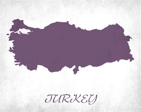 Turkey Map Print Outline Wall Map – GalleryThane