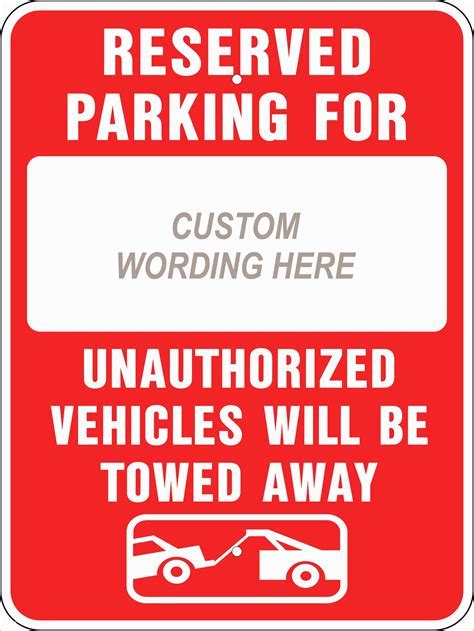 Free Printable Parking Signs Templates