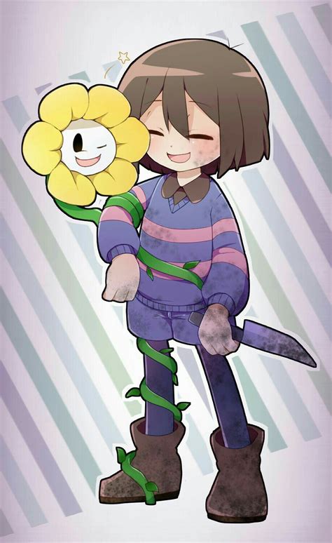 I thought it was happy and a bit odd as Flowey and Frisk were smiling ...