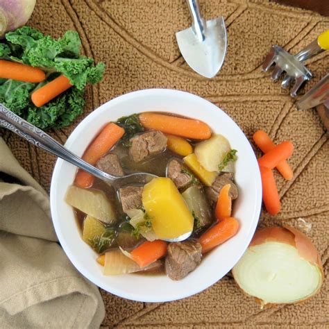 Turnip Rutabaga and Root Veggie Beef Stew #SundaySupper - Cindy's Recipes and Writings