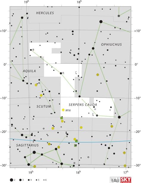 Serpens the Snake, the only constellation cut in 2