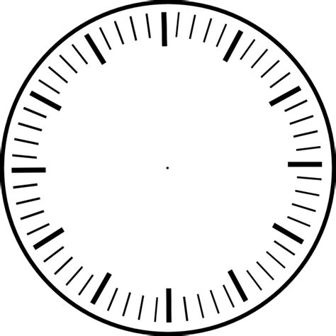 Clock Face, Hour And Minute Marks, No Hands Clip Art at Clker.com - vector clip art online ...