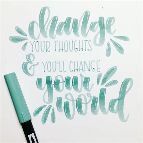 quote lettering | Brush lettering quotes, Lettering, Brush pen lettering