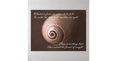 Nautilus Shell Inspirational Quote Art Print | Zazzle