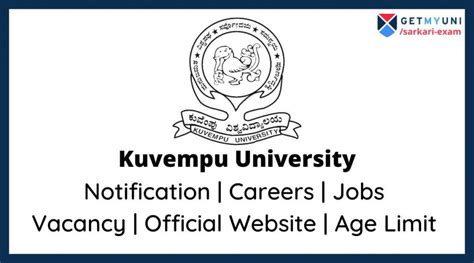 Kuvempu University Recruitment 2022: Notification, Website