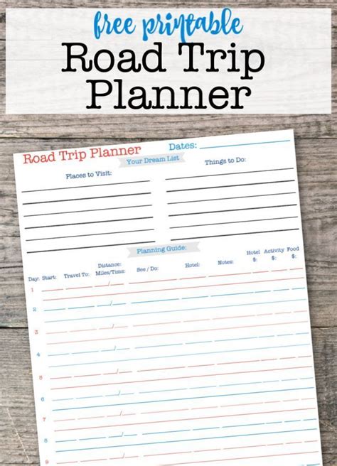 Printable Road Trip Planner! - MomOf6 | Road trip planning, Road trip planner, Trip planning