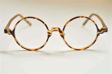 Vintage Round Eyeglass Frames Retro Spectacles Eyewear RX Tortoise ...