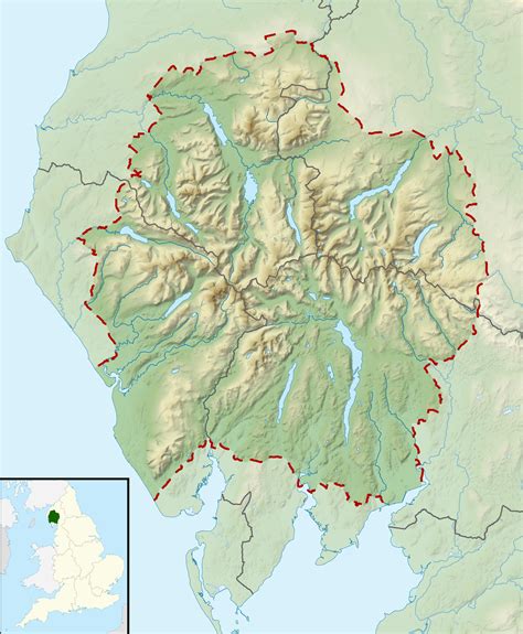 Map Of the Lake District In England | secretmuseum