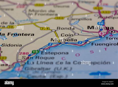 Map of marbella spain hi-res stock photography and images - Alamy