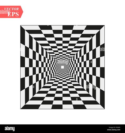 Black white squares optical illusion hi-res stock photography and images - Alamy