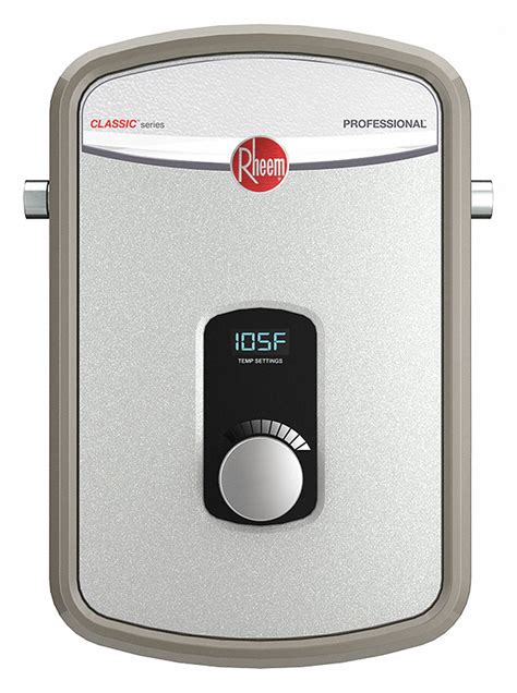 RHEEM, Indoor, 7,300 W, Electric Tankless Water Heater - 53UJ83|RTEX-08 ...